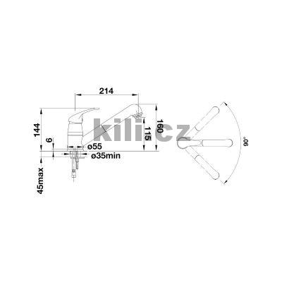 Baterie Daras S chrom, beztlakov�, s vytahovac� koncovkou