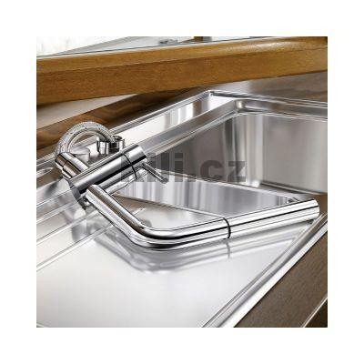Baterie Linus-S-F chrom, s vytahovac� koncovkou, sklopn� pod okno