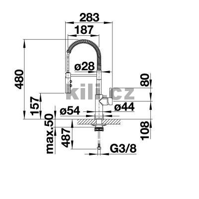 Baterie Catris S chrom se sprchou