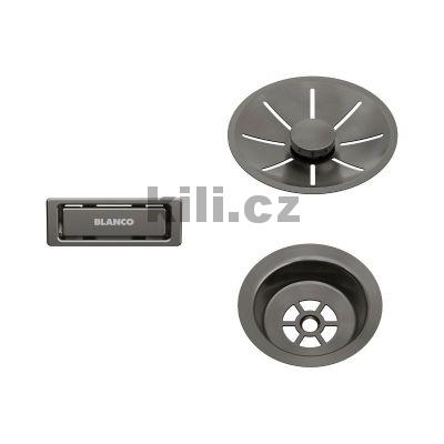 Odtokov� sada s p�epadem InFino pro jednod�ez, Satin dark steel