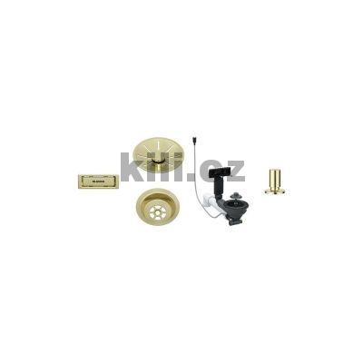 Odtokov� sada s t�hlem C- overflow, satin gold