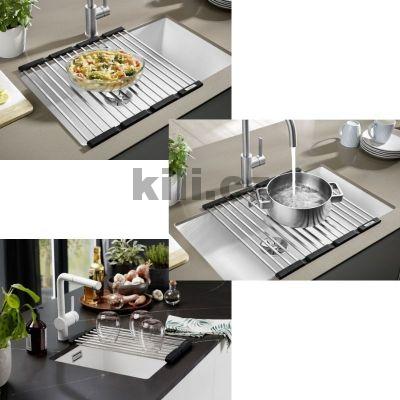 Odkl�dac� nerezov� m��ka 460x425 mm
