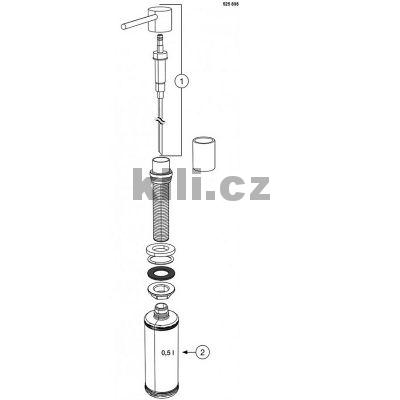 D�vkova� sapon�tu Lato �ed� sk�la/chrom