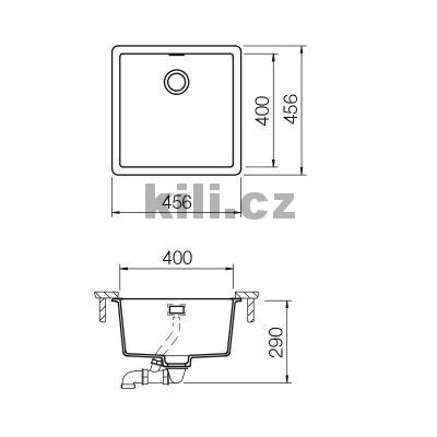 D�ez GREENWICH N-100, 3 1/2" Bronze 87, bez odkapu, spodn�