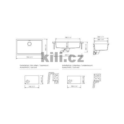 D�ez KIRUNA N-100XL, 3 1/2" AllBlack Night 75, bez odkapu, spodn�