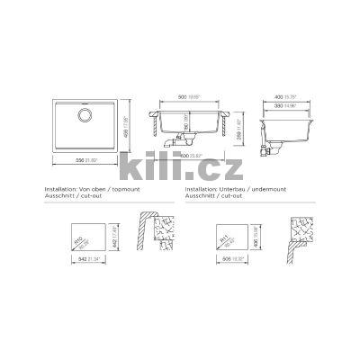 D�ez KIRUNA N-100L-U All black, 3 1/2" Night 75, bez odkapu, spodn�