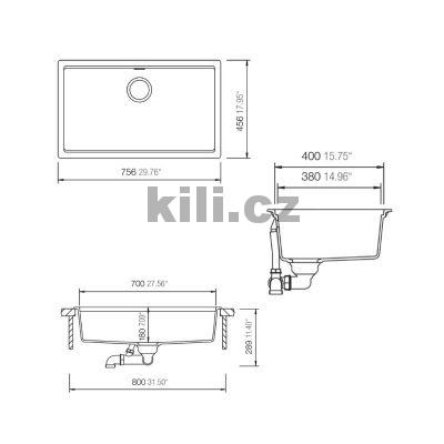D�ez KIRUNA N-100XL 3 1/2" Twilight 76, bez odkapu, spodn�