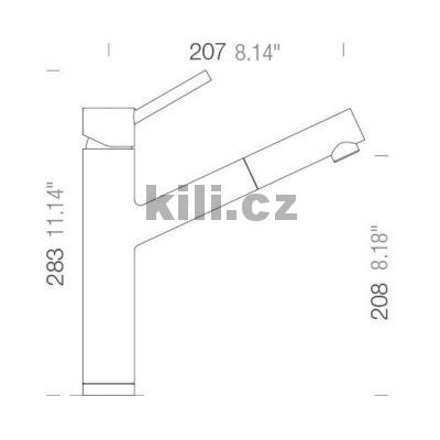 Baterie ALTOS masivn� nerezov� ocel s vytahovac� koncovkou