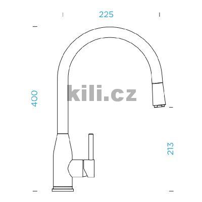 Baterie KAVUS masivn� nerezov� ocel s vytahovac� koncovkou
