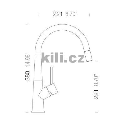 Baterie CONOS masivn� nerezov� ocel, vytahovac� koncovka