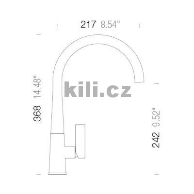 Baterie GOTA chrom s pevn�m ram�nkem