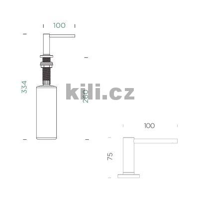 D�vkova� sapon�tu Samo L Copper brushed