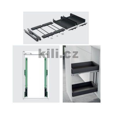 Plnov�suv s tlumen�m K-Line base, dv� police, antracit
