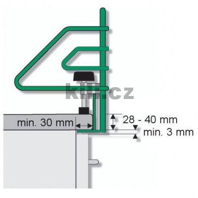 Ohr�dka na spor�k mal�, chrom