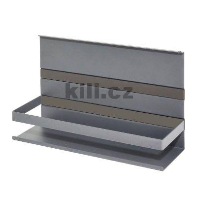 V�ce informac� o v�robku Univerz�ln� police 200 LINERO MosaiQ s ohr�dkou, grafitov� �ern�