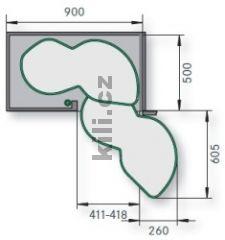 LeMans II Arena CLASSIC 450 prav� chrom/b�l� + osa