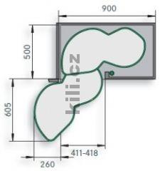 LeMans II Arena CLASSIC 450 lev� chrom/b�l� + osa