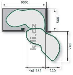 LeMans II Arena CLASSIC 500 prav� chrom/b�l� bez osy