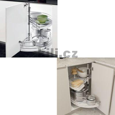 Karusel Elegance - 180�, pln� dno, chrom, 1002805001