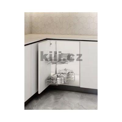 Karusel 180� WIRELI Komfort, 610x695-770 mm, chrom, 1002314001