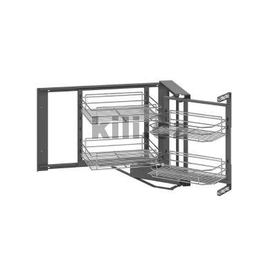 Slep� roh KOMFORT s tlumen�m dov�en�m, dr�t�n� dno, prav�, chrom 1002320001