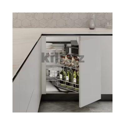 Slep� roh KOMFORT s tlumen�m dov�en�m, dr�t�n� dno, prav�, chrom 1002320001