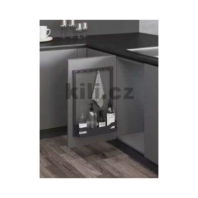 Ko� na dv��ka WIRELI Style s h��ky na ut�rky 370x120x530 mm, antracit, 1002111202