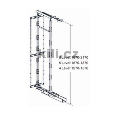 R�m k potravinov� sk��ni Wireli, 1870-2170 mm, antracit, 1001047202