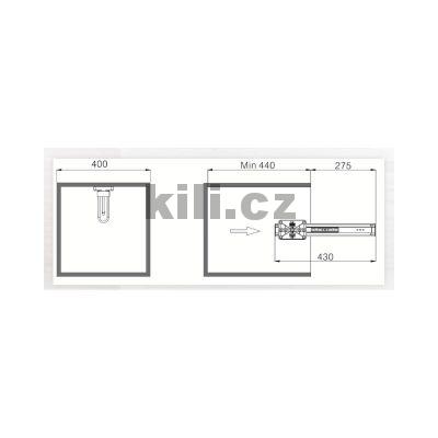 V�suvn� v��k na ram�nka Elegance,  chrom - antracit, 2005026602