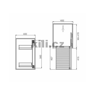 V�suvn� botn�k bo�n� s tlumen�m dov�en�m, prav�, chrom, antracit 2006017001