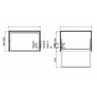 V�suvn� botn�k do r�mu, 700 - 760 mm, chrom, 2006013001