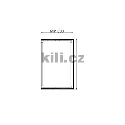 Univerz�ln� r�m s tlumen�m dov�en�m, 600 mm, antracit, 2005001602