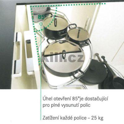 LeMans II Arena STYLE 450 prav� chrom/b�l� bez osy