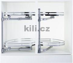 LeMans II Arena CLASSIC 600 lev� chrom/b�l� bez osy