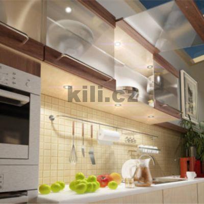 LED sv�tlo bodov� Maia 2,4W, nerez, studen� b�l�, 12V - sada 3ks