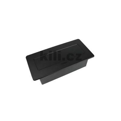 Elektro z�suvka v�klopn� KOMBI BOX �ern� 2x z�suvka+1x USB-A+1x USB-C, 3204094120