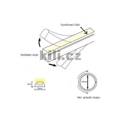 LED p�sek NEON 5,5x5 MM WIRELI WT 460lm 6W 0,5A 12V b�l� tepl� 3202330601
