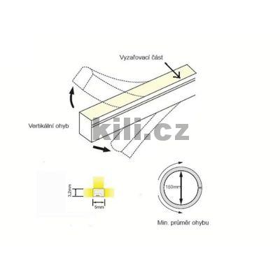 LED p�sek NEON 5x3 MM WIRELI WW b�l� tepl� 24 V 8W 0,33A 680lm, 3202339601