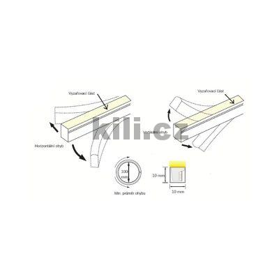 LED p�sek NEON 10x10 MM WIRELI WN b�l� neutr�ln� 24V 8W 0,34A 300lm, IP67, 3202314601
