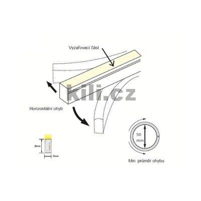 LED p�sek NEON 3x6 MM WIRELI WW b�l� tepl� 24V 9W 0,38A 260lm, IP57, 3202333601