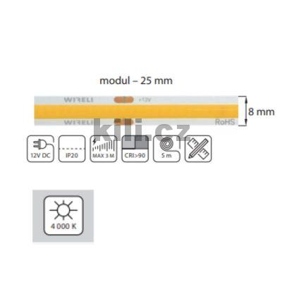 V�ce informac� o v�robku LED p�sek COF 480 WIRELI WN 900lm 10W 0,83A 12V (b�l� neutr�ln�)