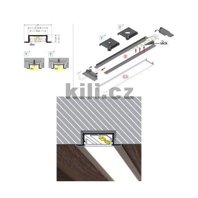 Li�ta pro LED Wireli Groove14.V2 BC3/Y, hlin�k surov�, 2m, 3209638120