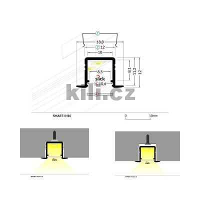 Li�ta pro LED WIRELI SMART-IN10 AC2/Z, b�l�, 2m, 3209294120