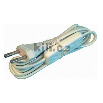 V�ce informac� o v�robku Kabel s vidlic� a vyp�na�em 230V b�l�, 2m 3205003601