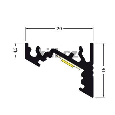 Li�ta pro LED CORNER10 hlin�k, �hlov� 30/60�, max 2m, 3202101120