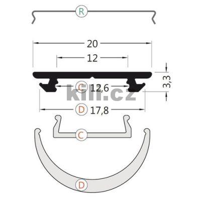 Li�ta pro LED WIRELI ARC12 b�l� lak, nalo�en�, max 2m, 3209269120