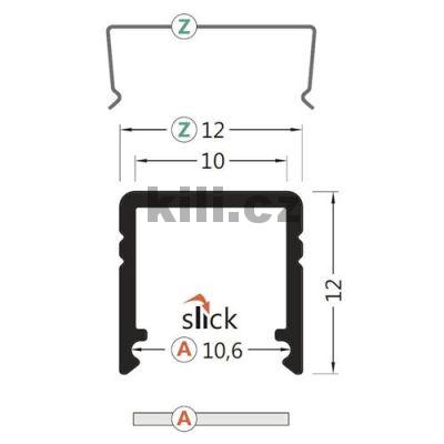 Li�ta pro LED WIRELI SMART10 hlin�k surov�, nalo�en�, max 2m, 3209191120
