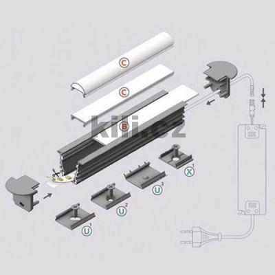 Li�ta pro LED WIRELI DEEP10 �ern� anoda, vlo�en�, max 2m, 3209202120