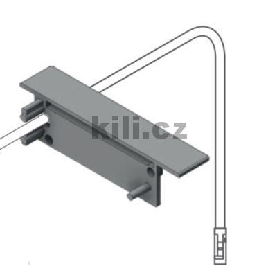 Koncovka WIRELI FLAT8 �ern� s otvorem na kabel, p�r 3209092602