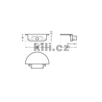 Koncovka WIRELI GROOVE14 �ern� p�lkulat�, p�r 3209095602